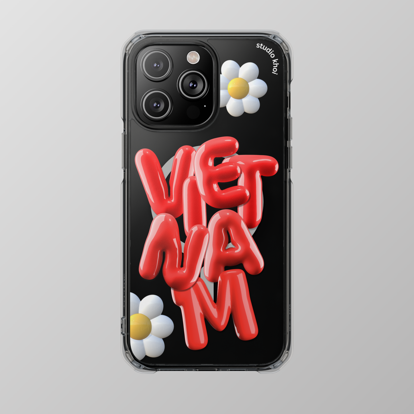 Khoi- "3D Vietnam" Magnetic Clear Impact iPhone Case