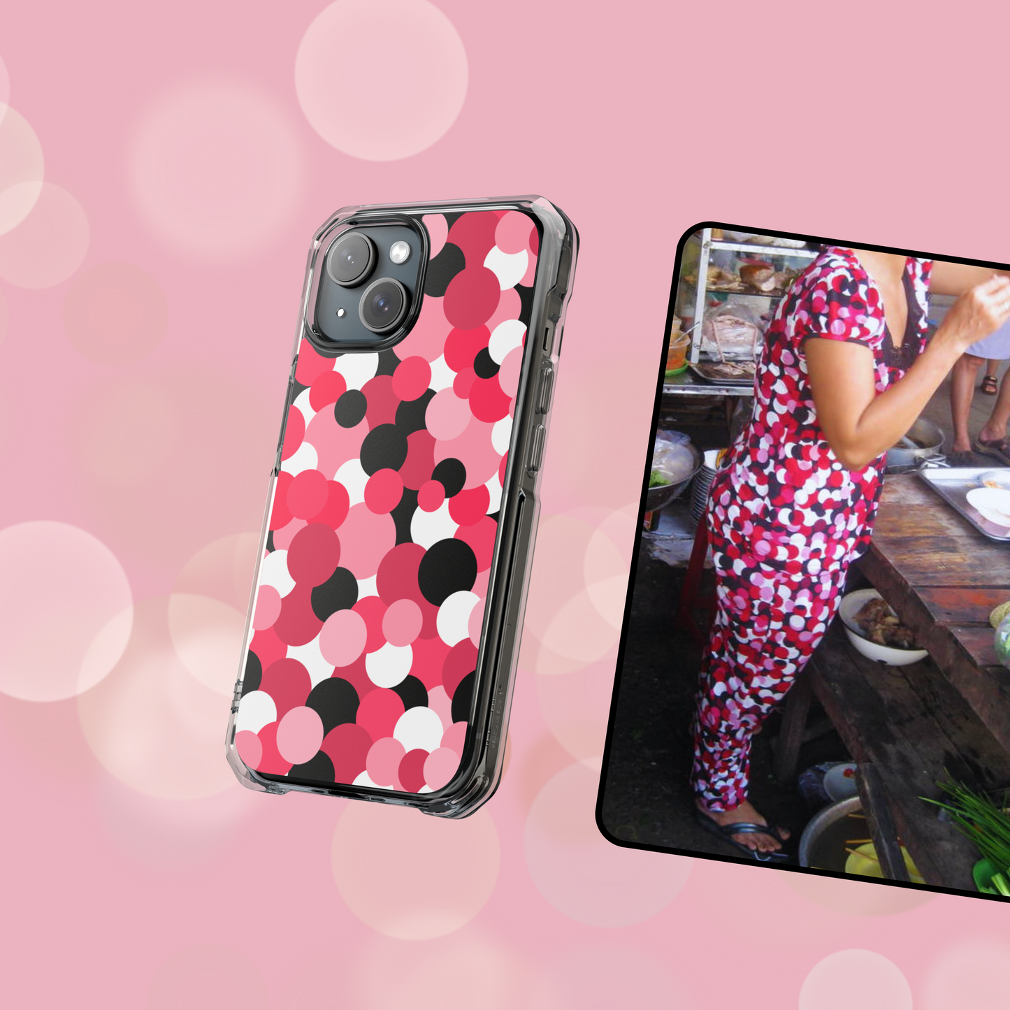Pajama Series: Polka Dotted Phone Case
