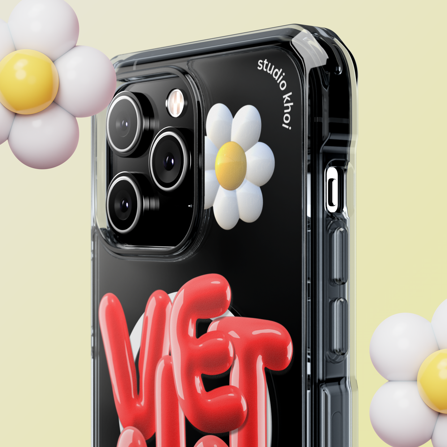 Khoi- "3D Vietnam" Magnetic Clear Impact iPhone Case