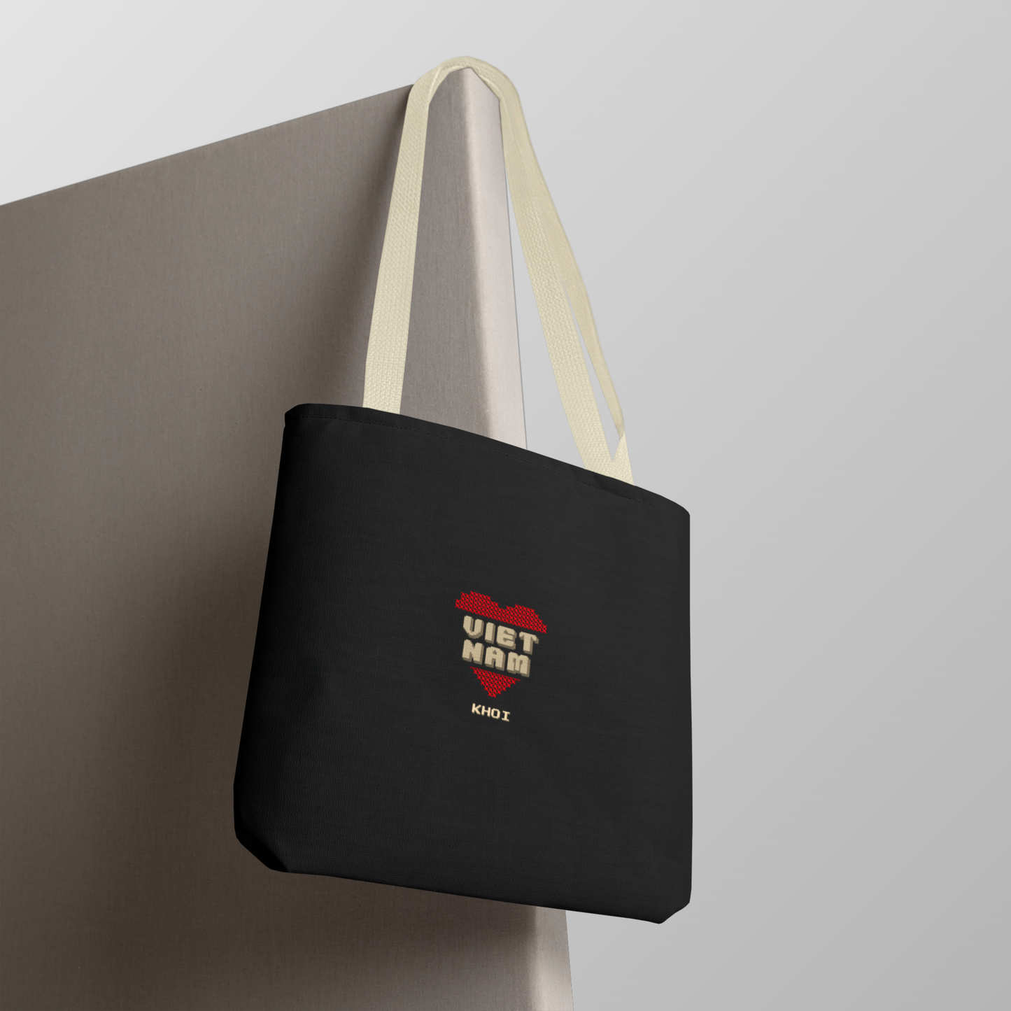 Khoi- Cross Stitch Style Vietnam Tote Bag