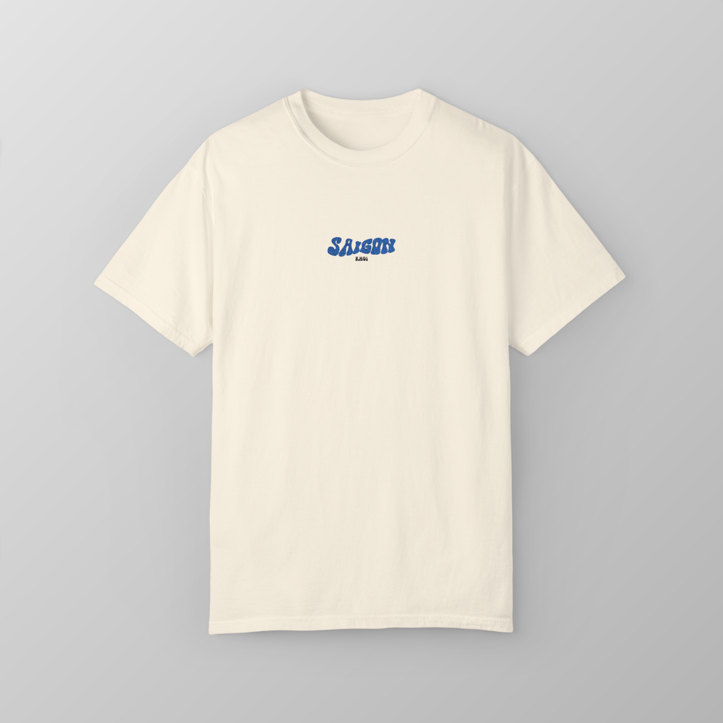 Khoi- Embroidered Blue "Saigon Vietnam" Logo Unisex Tee