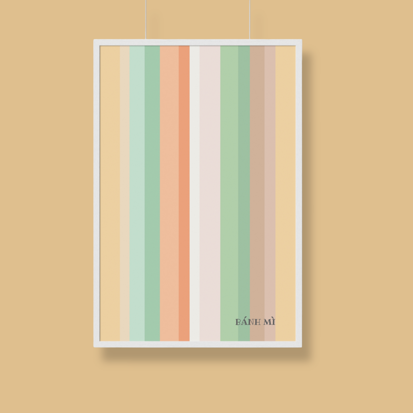 "Banh Mi Color Pate-lette" Wall Print