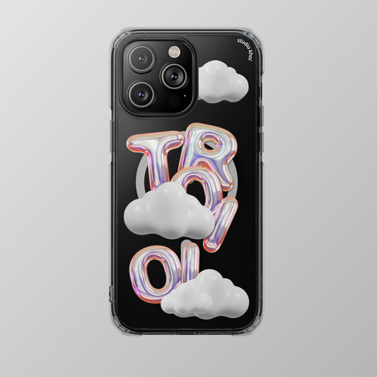 Khoi- "3D Troi Oi" Magnetic Clear Impact iPhone Case