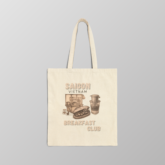 Khoi- "Saigon Breakfast Club" Canvas Tote Bag