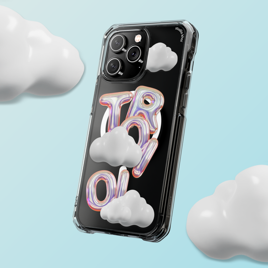 Khoi- "3D Troi Oi" Magnetic Clear Impact iPhone Case