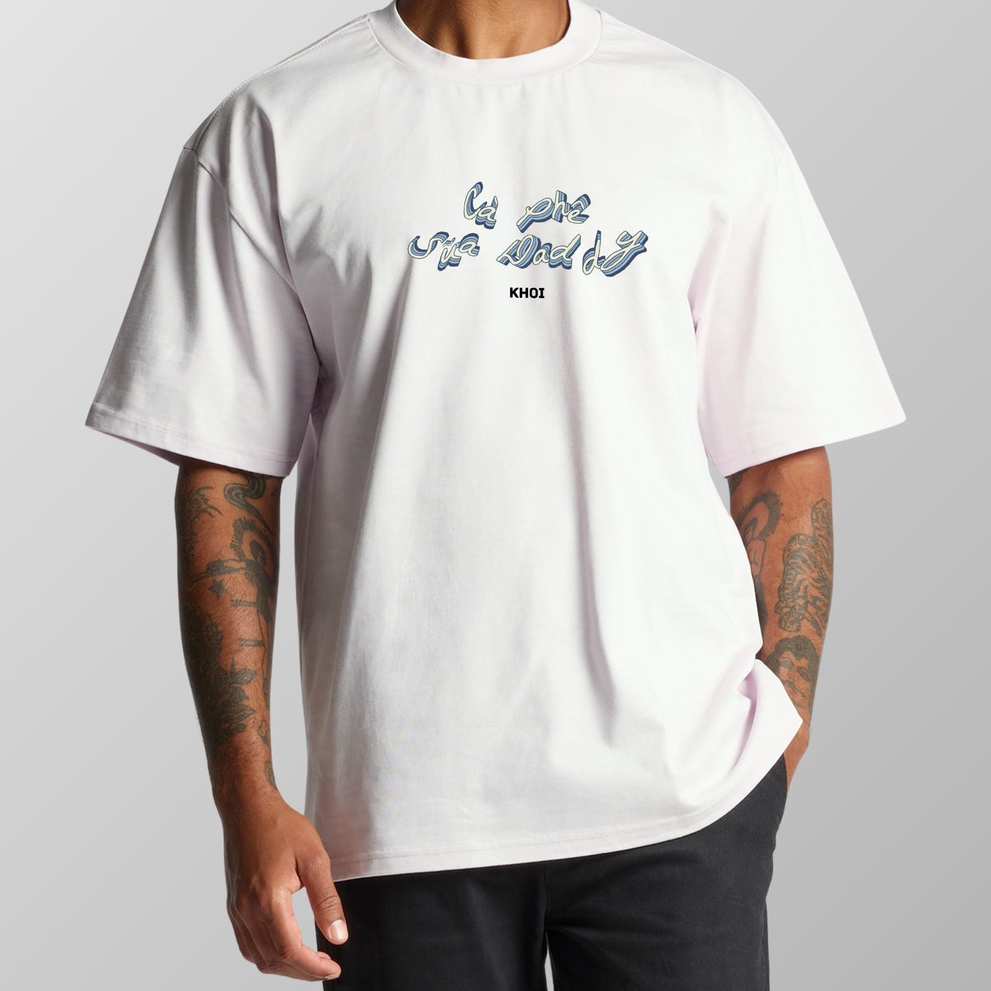 Khoi- Ca Phe Sua Daddy Heavy Tee