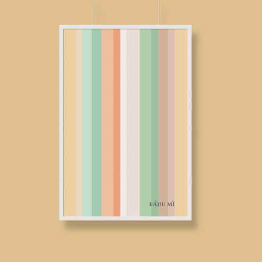 "Banh Mi Color Pate-lette" Wall Print