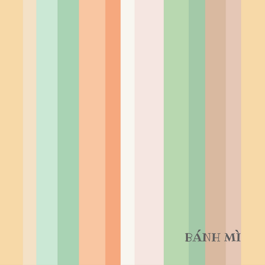 "Banh Mi Color Pate-lette" Wall Print