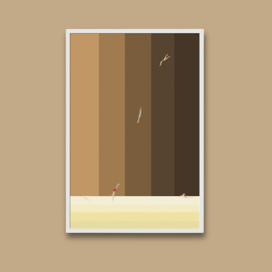"Ca Phe Sua Divers" Wall Print