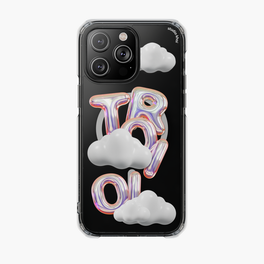 "3D Troi Oi" Clear Phone Case