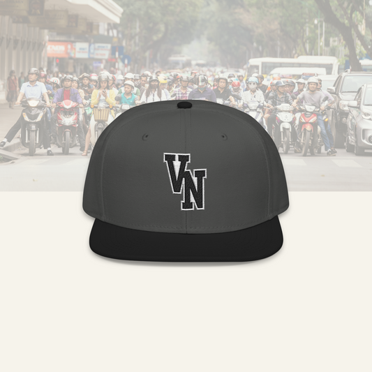 "VN" Vietnam Grey/Black Classic Snapback