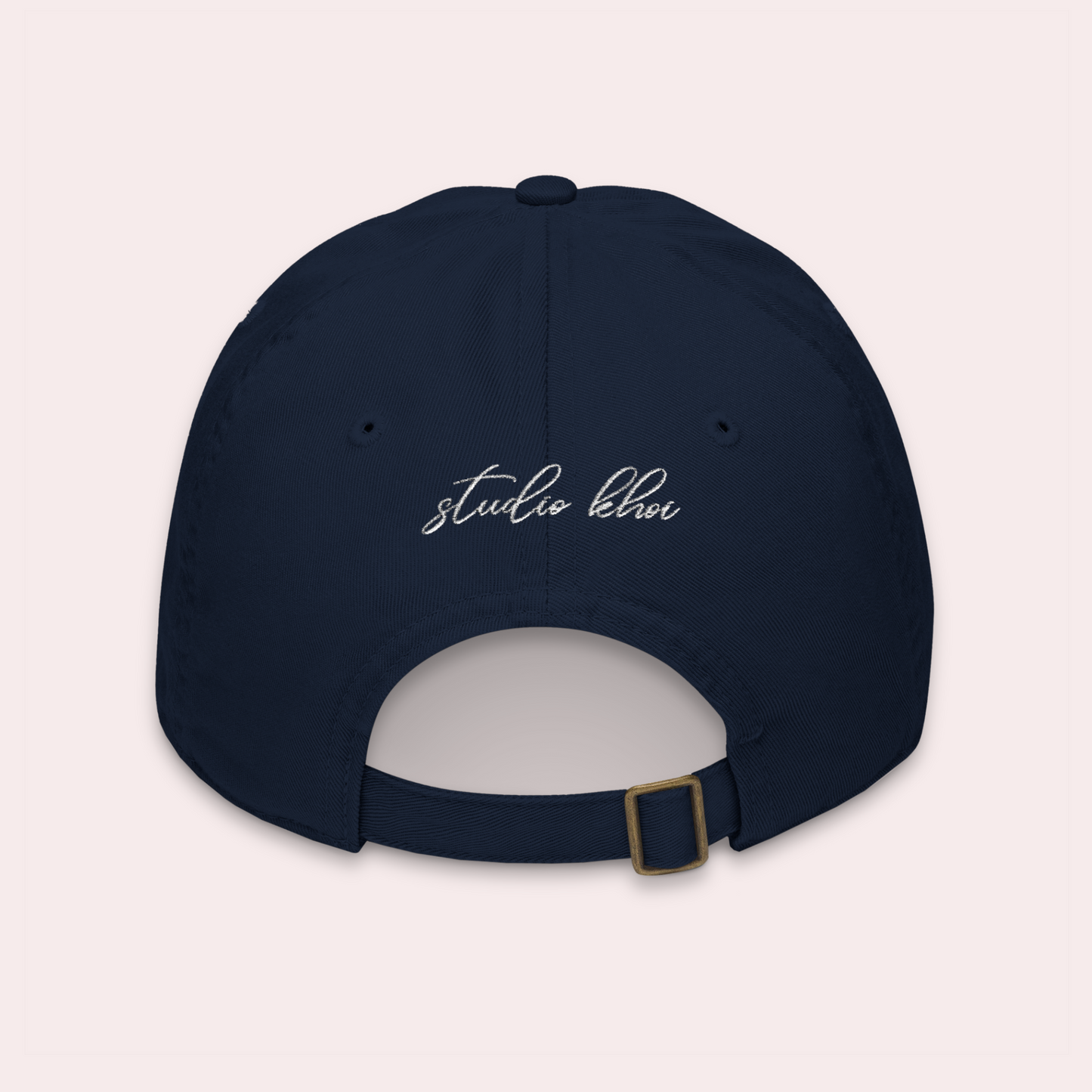 "Hanoi" Embroidered Navy Blue Ba Cap