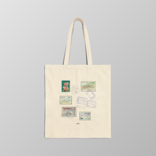 Khoi- Vietnamese Postal Stamp Canvas Tote Bag